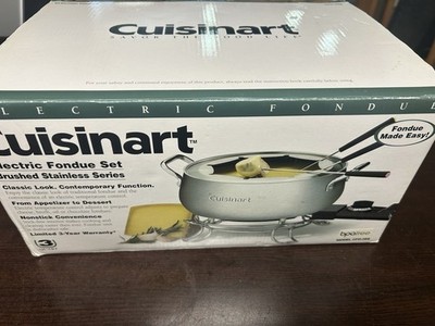 Cuisinart 3 Quart Stainless Steel Electric Fondue Set CFO-3SS