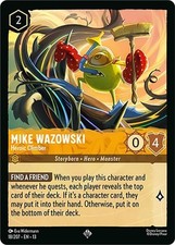 Disney Lorcana Mike Wazowski - Heroic Climber 18 Super Rare AOV NM
