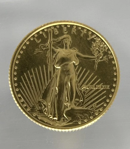 1989 $5 American Gold Eagle 1/10 Oz Fine Gold Roman Numeral Date