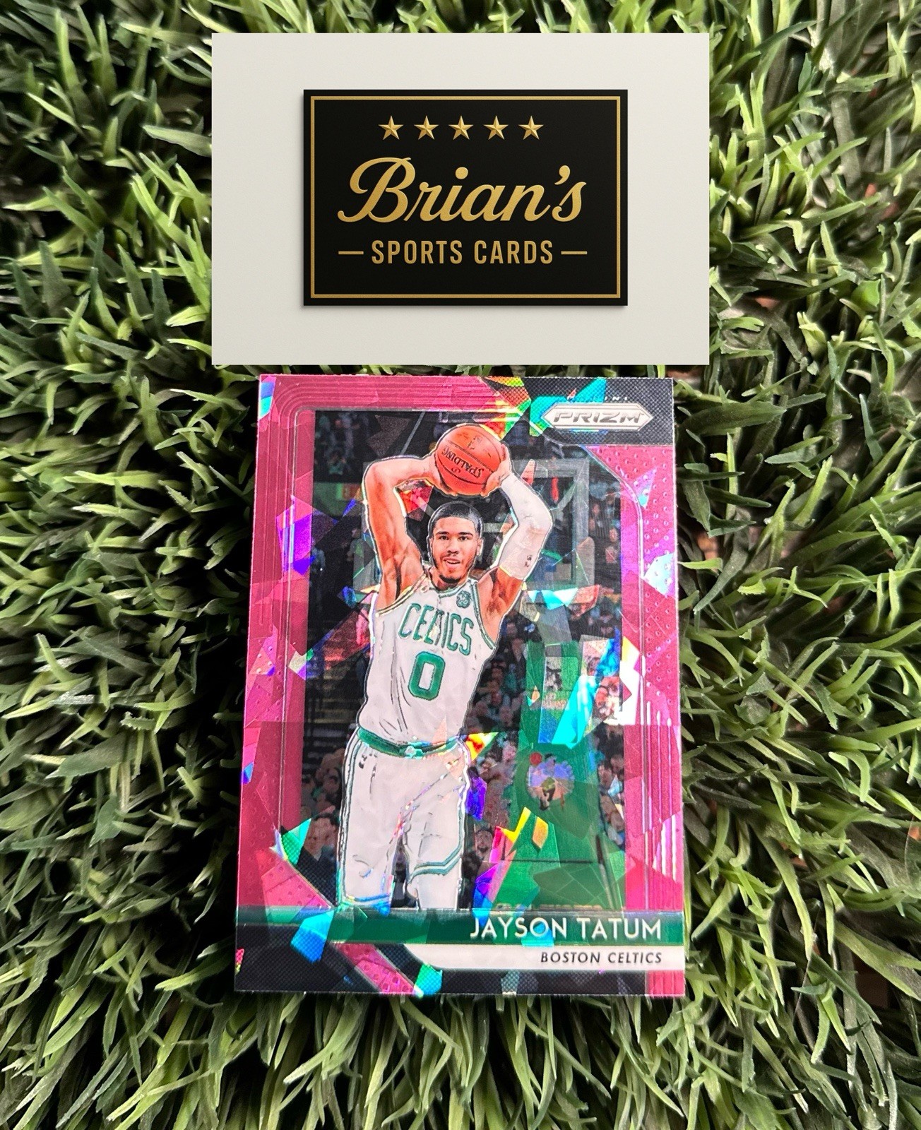 2018-19 Panini Prizm Pink Cracked Ice Prizm #118 Jayson Tatum Boston Celtics