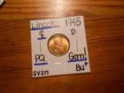 1945D Lincoln Cent Gem BU+ SPLENDID!!! PQ!!! WOW!!!!!!