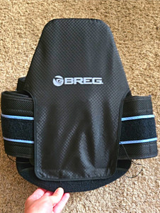 Breg Epic LP LSO 637/650 Adjustable Back Brace Stabilization Support Black