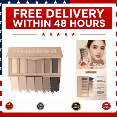 NICEFACE NUDES2 Mini Eyeshadow Palette 6-Color Matte Neutral Nude