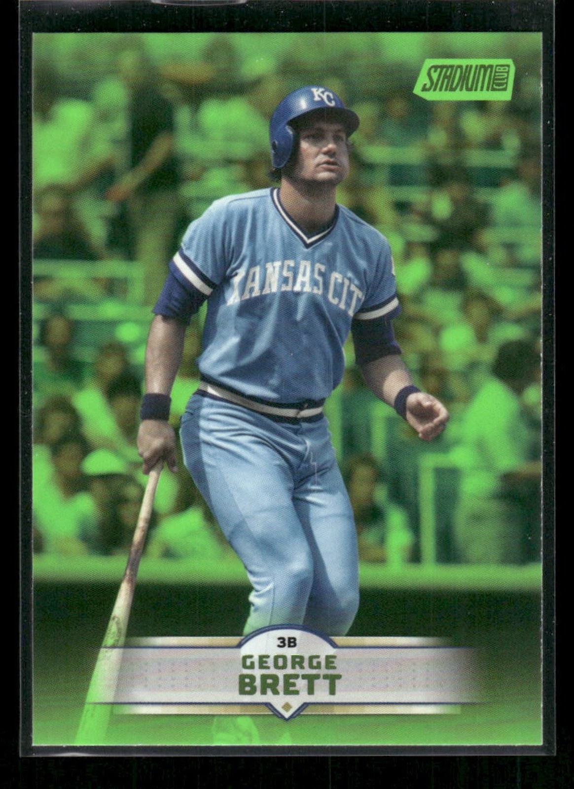 2025 Topps Stadium Club George Brett #99 Lime Green Foil Royals