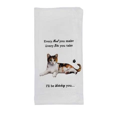 E & S Imports 26.00In Calico Cat Kitchen Towel, , Dog Puppy Paw 7152
