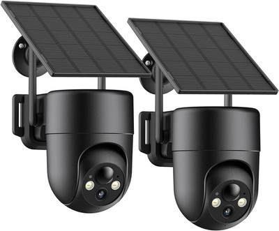 ELYSOO Solar Security Cameras Wireless Outdoor, 2.4GHz WiFi, 2K Color Night Visi
