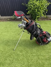 Full Set R/H Golf Clubs & Carry Bag Excellent Starter Set See Full Desc