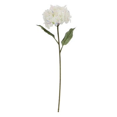 28'' White Iridescent Hydrangea Silk Flower Stem by Ashland