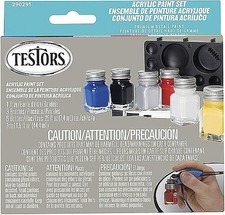 Testors Acrylc Paint Set Standard Gloss Colors - 290291