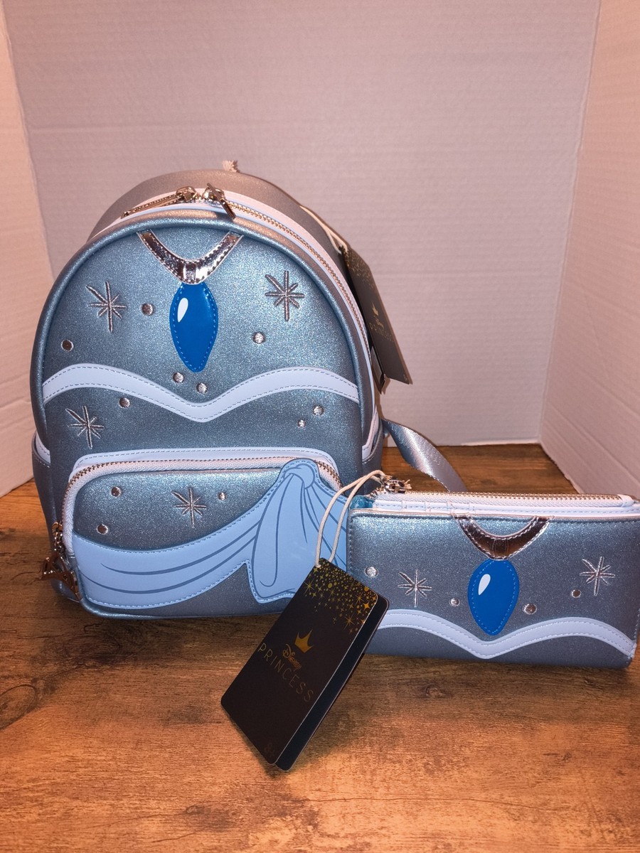 Disney Princess Loungefly backpack with matching wallet Loungefly mini backpack Floral Princess w/ matching wallet  main image 4