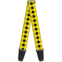 Guitar Strap - Buffalo Plaid Black/Neon Yellow (Us Import) ACC NEU