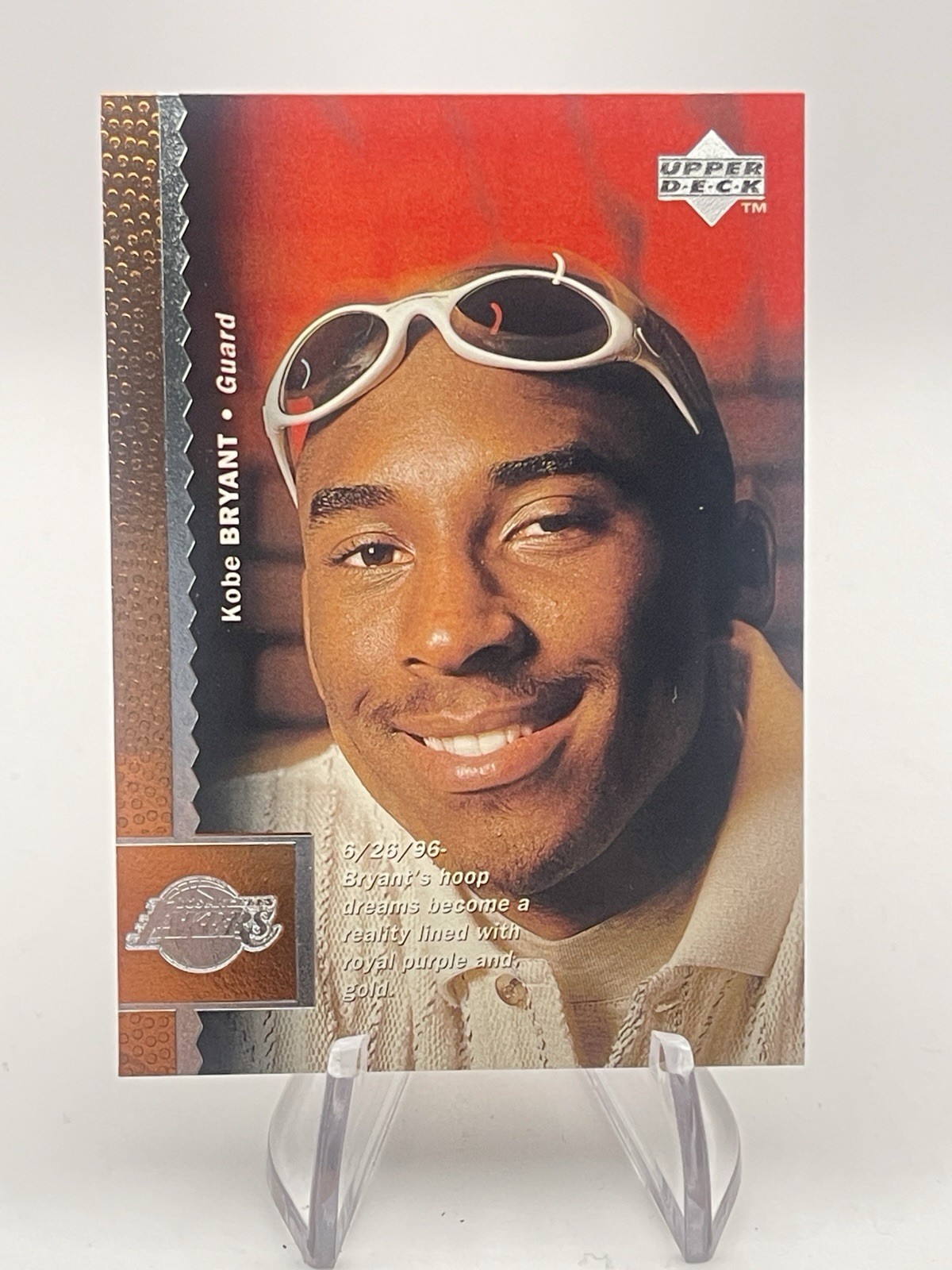 1996 Upper Deck - #58 Kobe Bryant, Lakers - Rookie Card (RC)