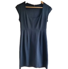 French Connection Black Fitted Dress 12 – LBD, Quiet Luxury, Work Party Chic