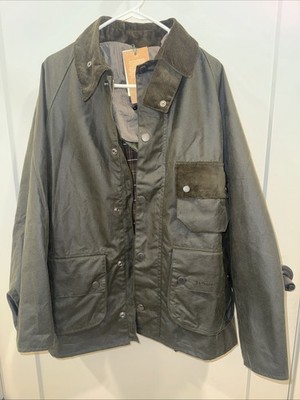 Barbour Men's Waxed Jacket Size Small Olive Green. NEW. UNWORN .W Tags