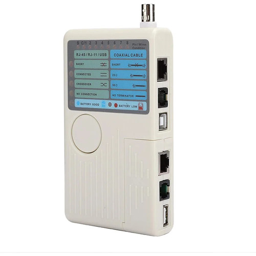 4 in 1 Network Cable Tester RJ45/RJ11/USB/BNC LAN Cable Cat5 Cat6 Wire Tester - 第 1/12 張圖片