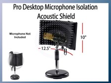 Pro Desktop Microphone Isolation Acoustic Shield   Studio-Quality Sound Control