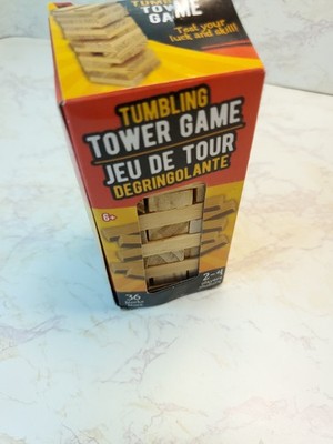 Tumbling Tower Game New Toy Mini Small 4.5 inch ''Jenga'' Travel Game Used In Box
