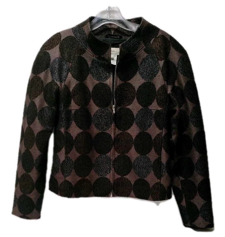DRIES VAN NOTEN Wool Blend Circle Pattern Blazer … - image 1