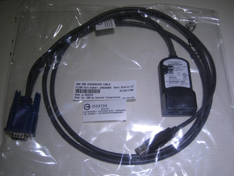 For IBM USB KVM Switch Conversion Cable Adapter Module SIM POD 39M2899 39M2909 - Image 2 of 3