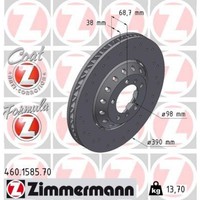 Zimmermann 460.1585.70 Bremsscheibe FüR Porsche Panamera 970