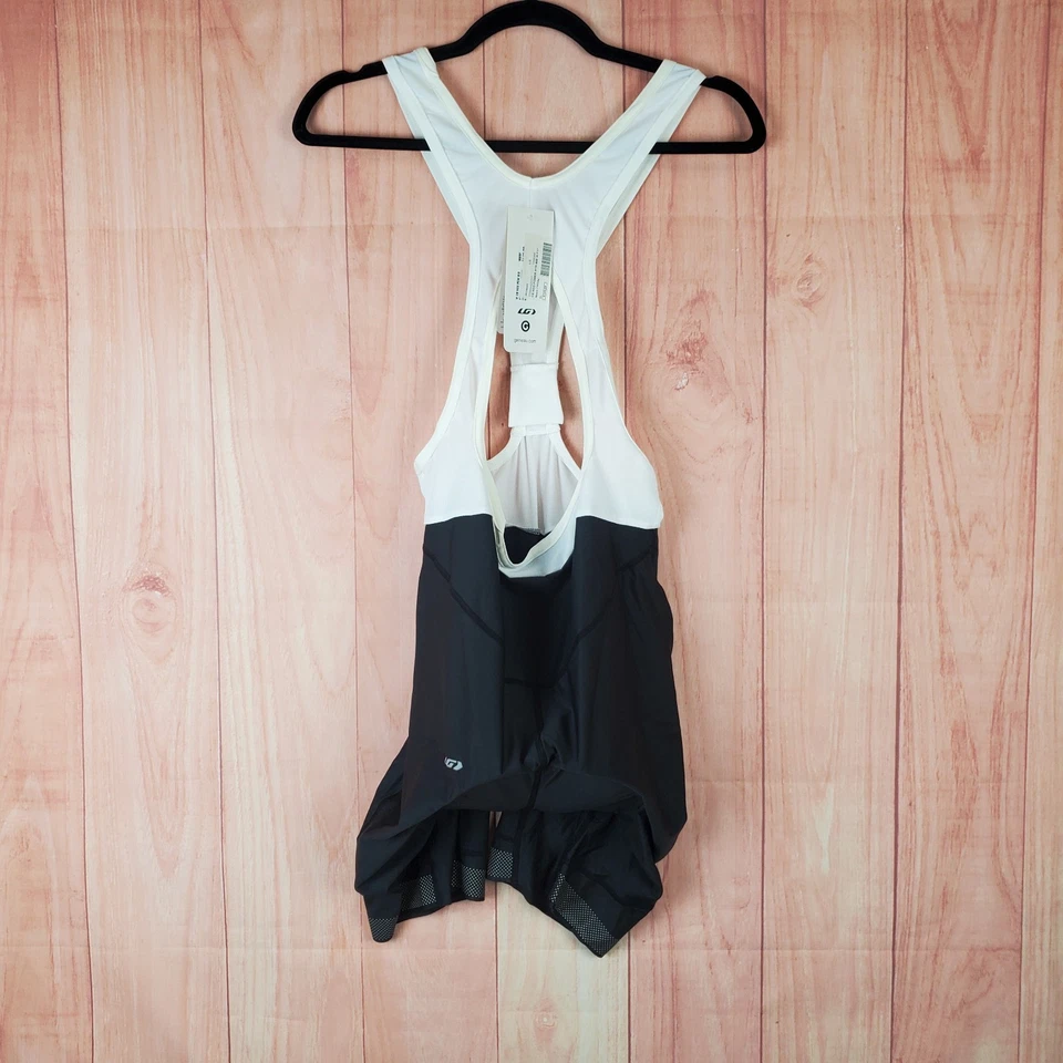 Louis Garneau CB Neo Power RTR Bib Womens XL Black White Nylon Stretch Padded - Image 2 of 4