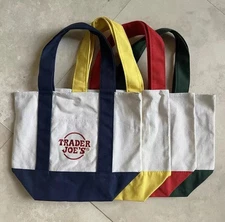 Trader Joe’s mini canvas reusable tote bags