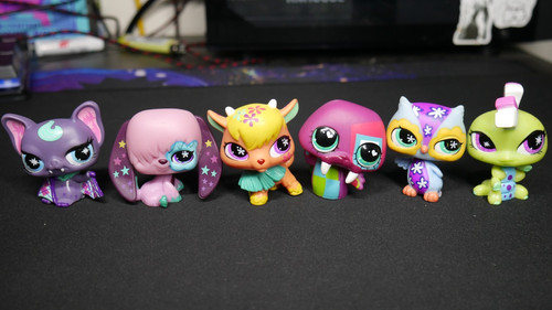 Littlest Pet shop COMPLETE Set of 9 Extreme pets Authentic HARD TO FIND FULL SET