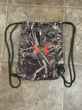 Under Armour Camo Hunting Outdoor Drawstring Backpack Gym Bag Realtree Max-5