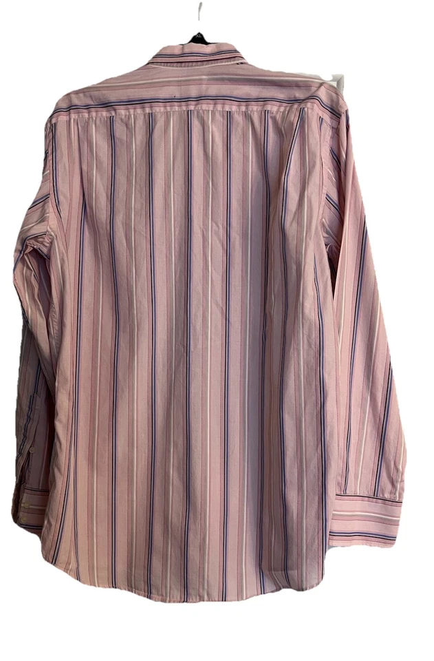 Camisa de vestir Lacoste | Diseño de rayas rosas manga larga talla 40 para hombre Foto 2 de 4