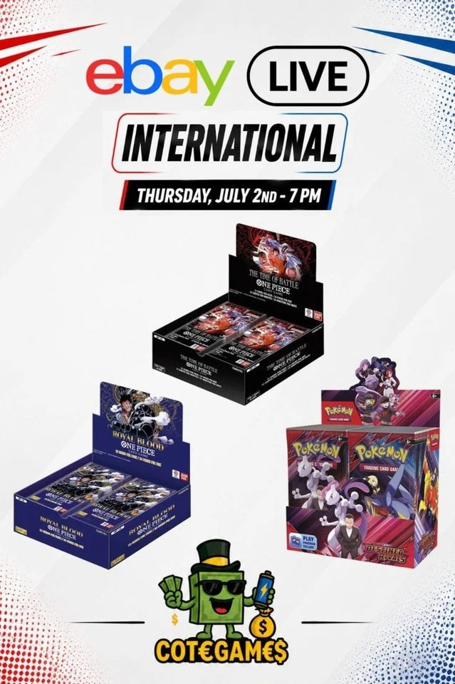 [LIVE]  AUCTIONS 🔥 ONE PIECE TCG, POKEMON AND DBS IN ENGLISH🦜