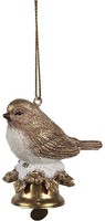 Clayre & Eef 6PR4228 DekohäNger Vogel 6X4X6 Cm
