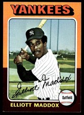 1975 Topps Elliott Maddox New York Yankees #113