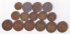 British West Africa 15 coins 1920-1949 all different & listed #4