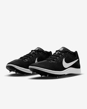 Nike Zoom Rival Track  Field Distance Spikes DC8725-001 Black Silver Size 10