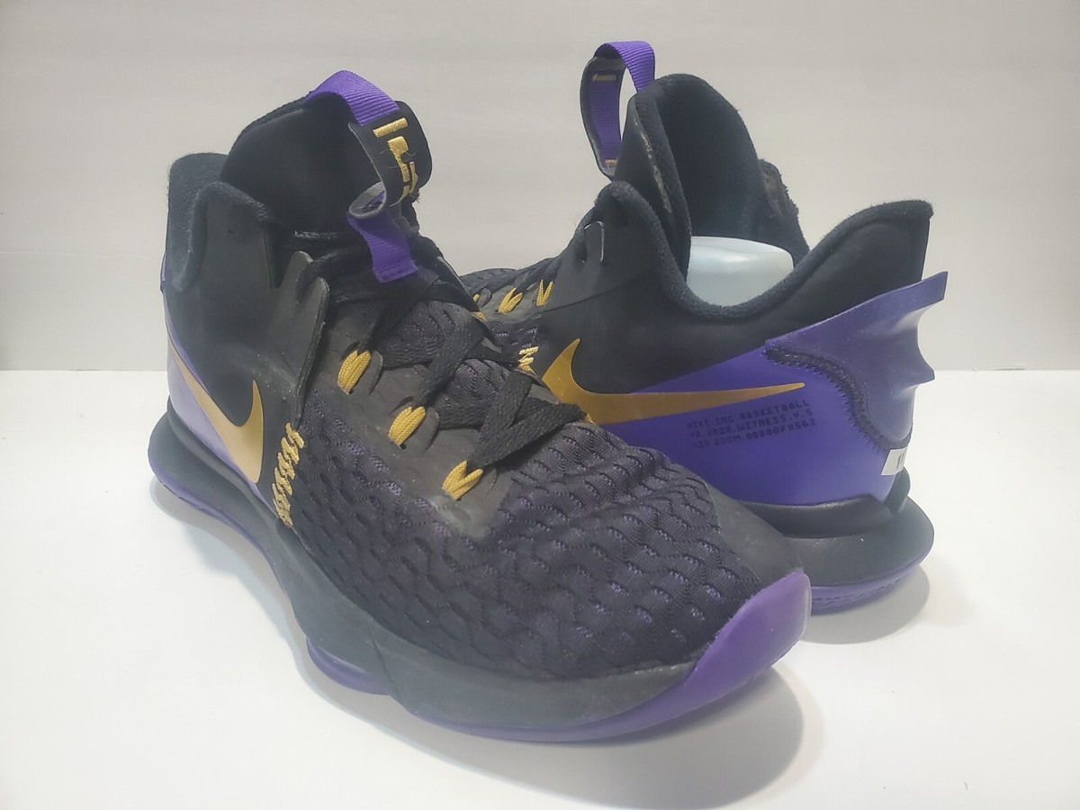 Nike LeBron Witness 5 Fierce Purple Metallic Gold 2020 Size