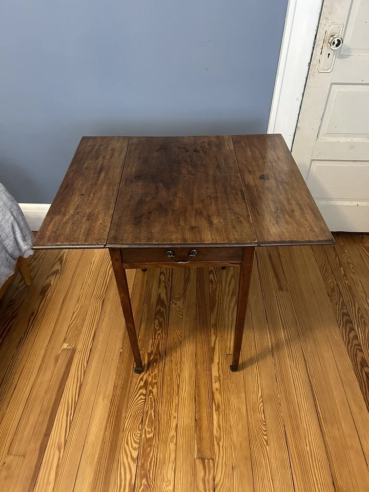 George 3 Mahogany Pembroke Dropleaf Side Table - Image 3 of 4