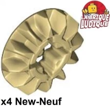 Lego Technic 4X Gear 12 Tooth Bevel Satellite Beige/Tan 6589