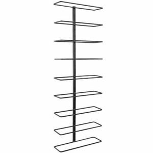Southern Homewares Wall Mount Wine Bottle Storage Rack - Black