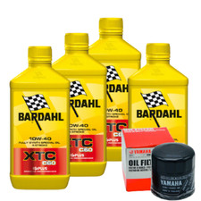 KIT/TAGLIANDO YAMAHA MT10 1000 MT-10 2016-2019 OLIO BARDAHL XTC FILTRO ORIGINALE