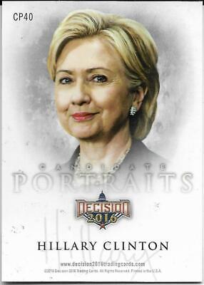 DECISION 2016 SERIES CANDIDATE PORTRAITS HILLARY CLINTON CP40 DECISION 2016 SERIES CANDIDATE PORTRAITS HILLARY CLINTON CP40
