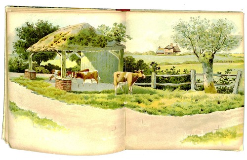 Mechanical pop up book COSY COT FARM children's illustrated book Tuck circa 1895 - Picture 9 of 13