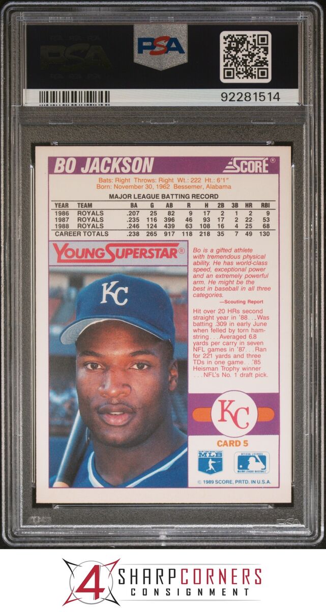 1989 SCORE YOUNG SUPERSTARS SERIES 1 #5 BO JACKSON PSA 10 B4136362-514 | eBay 1989 SCORE YOUNG SUPERSTARS SERIES 1 #5 BO JACKSON PSA 10 B4136362-514 | eBay
