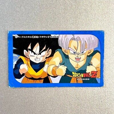 Goten Trunks Menko Card Dragon Ball Z Super Saiyan Vintage Jump