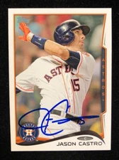 JASON CASTRO 2014 TOPPS AUTOGRAPHED SIGNED AUTO BASEBALL CARD 145 ASTROS