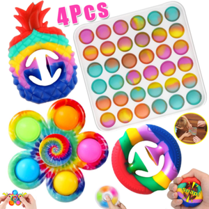 4Pcs Simple Dimple Fidget Sensory Toy Snappers Spinners Stress Relief Special US | eBay