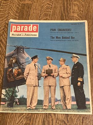 Sept. 16, 1951 Syracuse Herald American Parade Magazine  The Men Behind IKE 