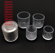 Round Plastic End Cap Clear Caps Tube Pipe PVC Blanking Cover Cap  10mm - 32mm