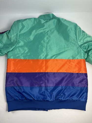Staple 75 Size Large Color Block Jacket Colorful Retro Style Puffer - Picture 7 of 8