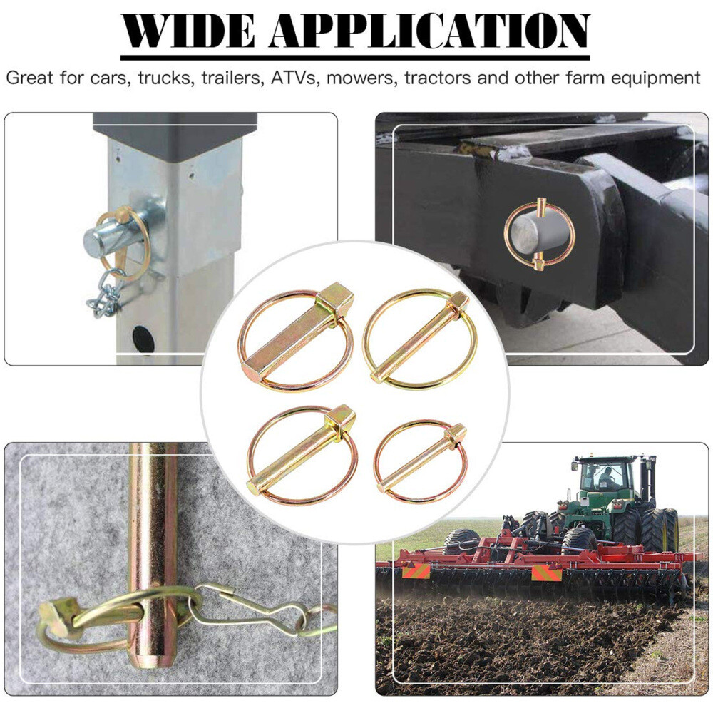 15 Pcs Pin for Farm Tractors Trailer Hitch Lock Pins Square Dowels