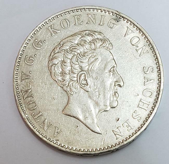 1 Thaler Konig August V 1836 Saxony German States Silver XF | eBay